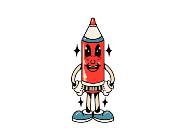 Cute marker cartoon t shirt vector file