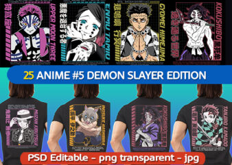 Demon slayer t shirt designs | anime bundle part#05