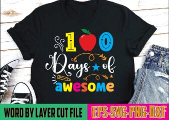 100 days of awesome 100 days of school, school svg, 100 days brighter, 100th day of school, back to school, teacher svg, 100 days svg, 100 days school svg, 100th