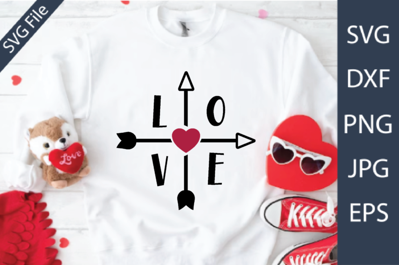 Love Valentine’s Day Teacher SVG