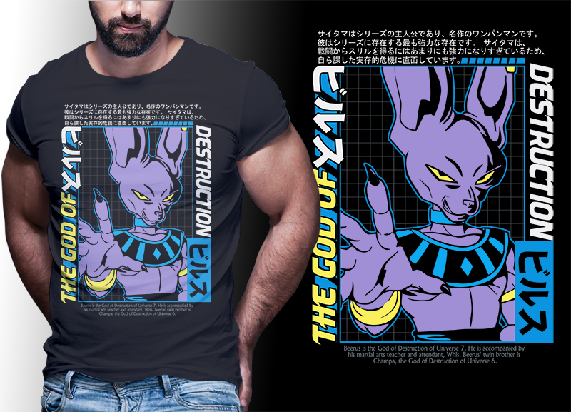 Goku t shirt design | anime bundle Part#05