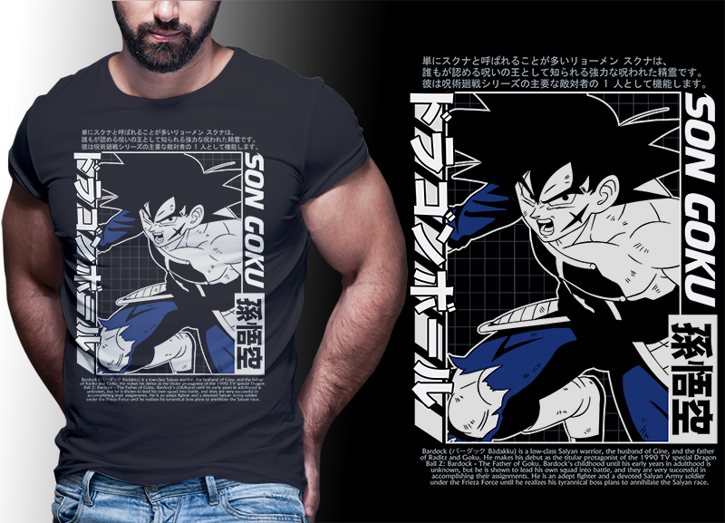 Goku t shirt design | anime bundle Part#05