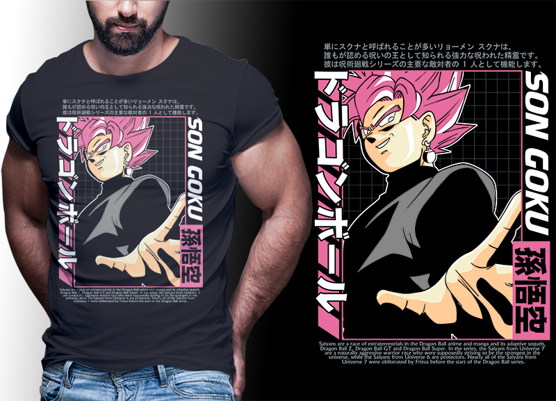 Goku t shirt design | anime bundle Part#05