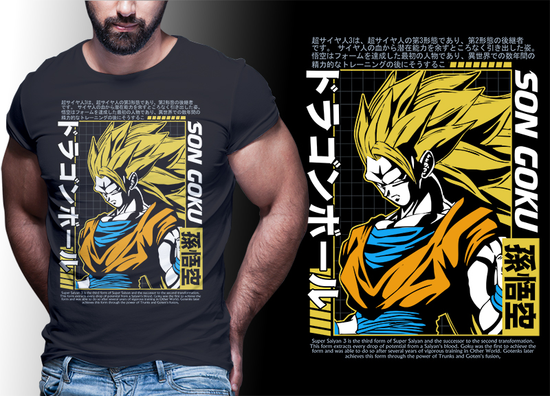 Goku t shirt design | anime bundle Part#05