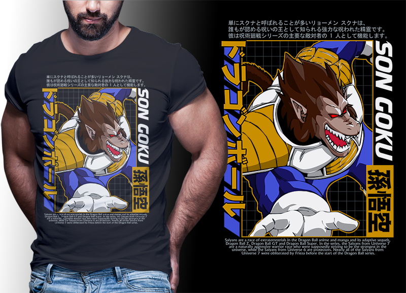 Goku t shirt design | anime bundle Part#05