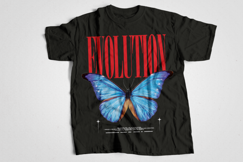 Glow butterfly evolution urban streetwear t-shirt design bundle, urban streetstyle, pop culture, urban clothing, t-shirt print design, shirt design, retro design