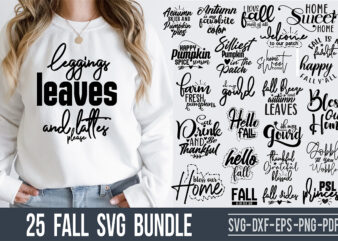 Fall SVG Bundle t shirt graphic design