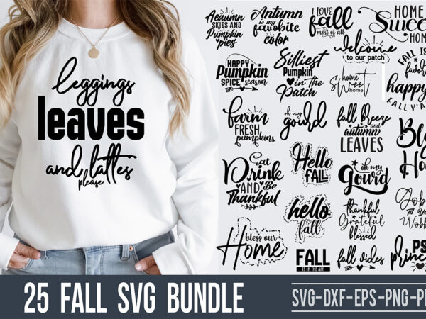 Fall svg bundle t shirt graphic design