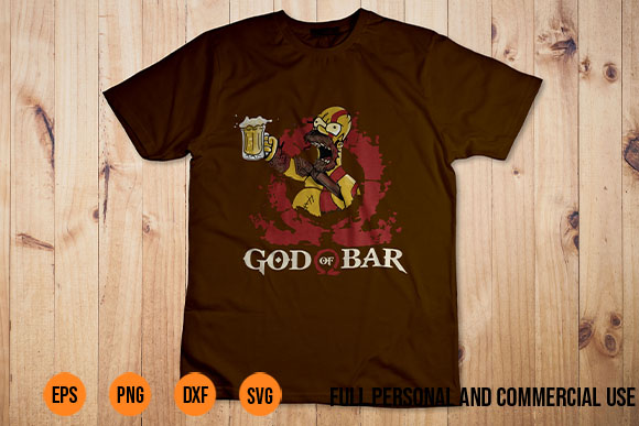 god of war ragnarok png God of Bar Sympsons Poster Shirt Design Art Kratos Atreus png