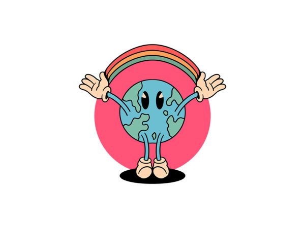 Fun world cartoon t shirt graphic design