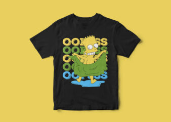 Funny Simpson, t-shirt design, Simpson, ops moment, funny design, funny t-shirt