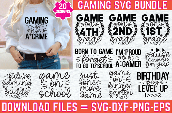 Gaming svg bundle, gamer svg, game svg, game controller svg t shirt design template