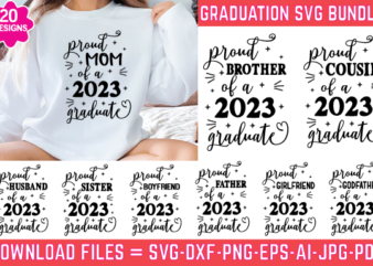 Graduation SVG Bundle, Senior 2023 SVG, Class of 2023 Svg, Png