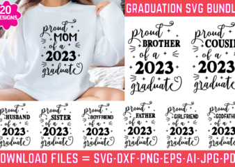 Graduation SVG Bundle, Senior 2023 SVG, Class of 2023 Svg, Png t shirt design template