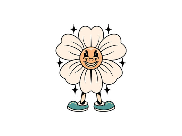 Happy flower graphic t shirt