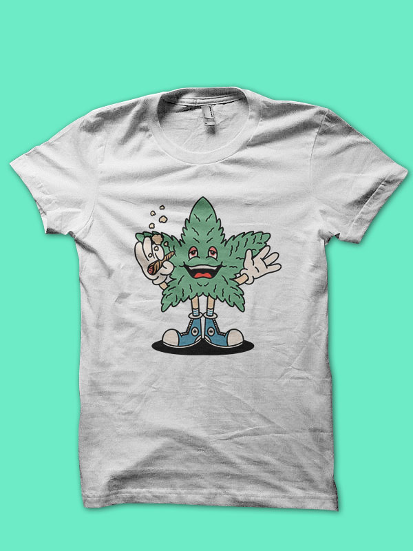 happy ganja cartoon