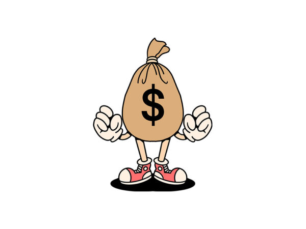 Happy money cartoon graphic t shirt