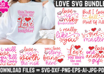 Love SVG Bundle, Valentine’s Day SVG Bundle