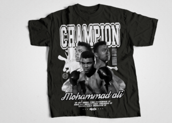 Muhammad Ali The Greatest T-shirt design