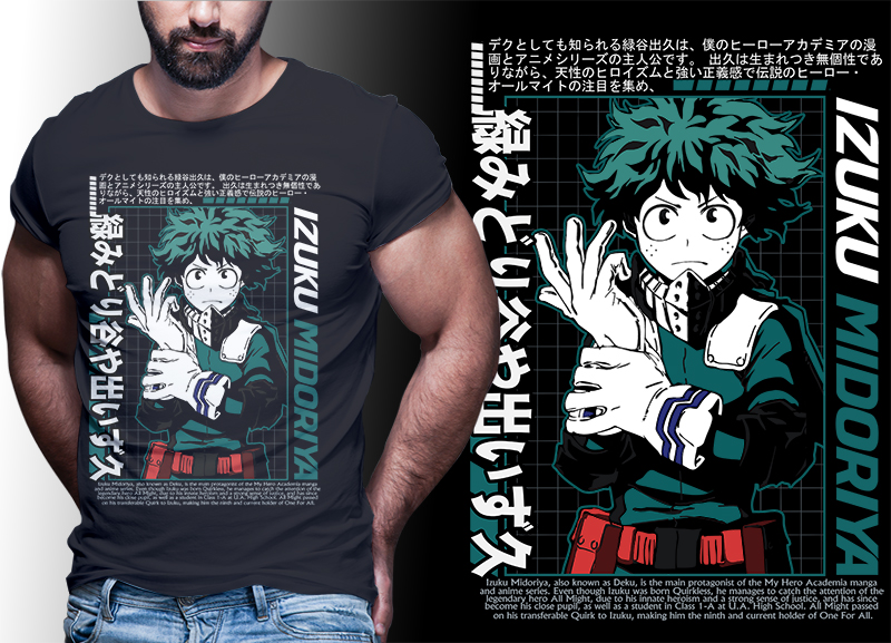 my hero academia t shirt designs | anime bundle part#05