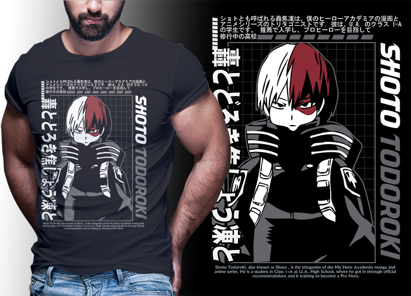 my hero academia t shirt designs | anime bundle part#05