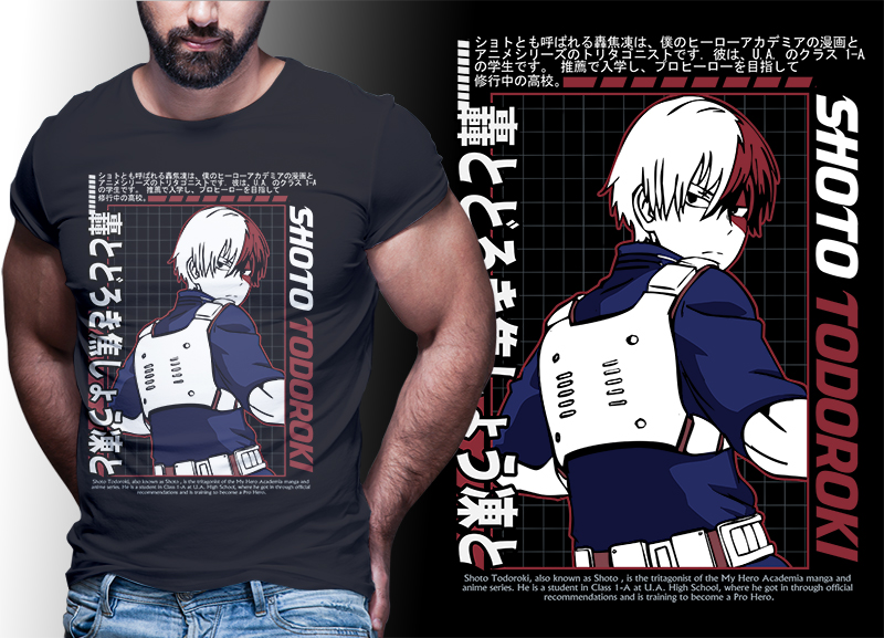 my hero academia t shirt designs | anime bundle part#05