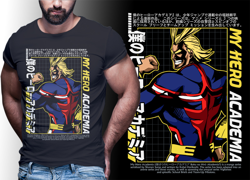 my hero academia t shirt designs | anime bundle part#05