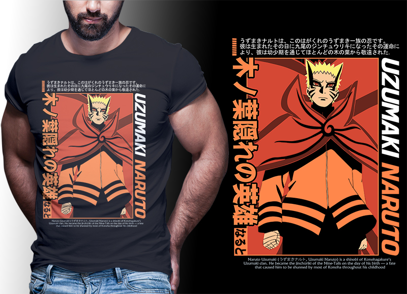 Naruto shirt design | anime bundle part#05