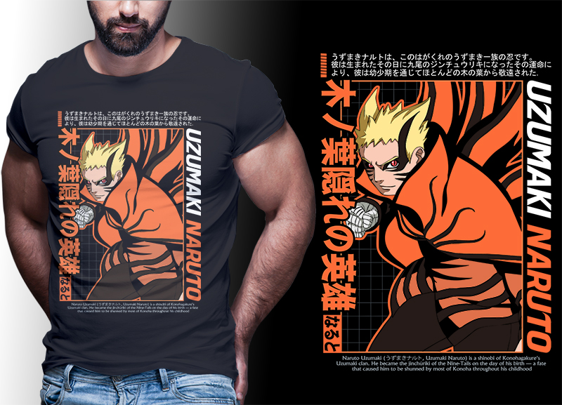 Naruto shirt design | anime bundle part#05