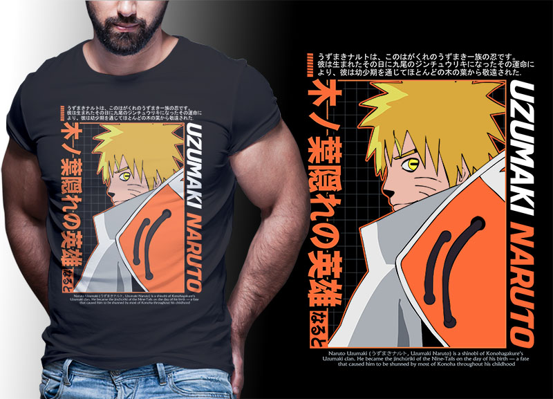 Naruto shirt design | anime bundle part#05