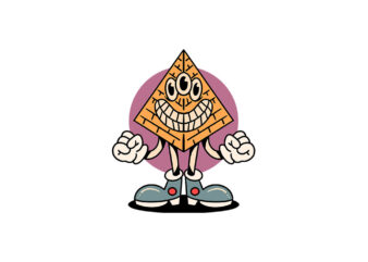 naughty pyramid cartoon T shirt vector artwork