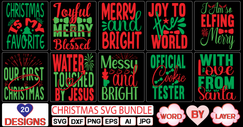 Christmas svg bundle SVG Cut File