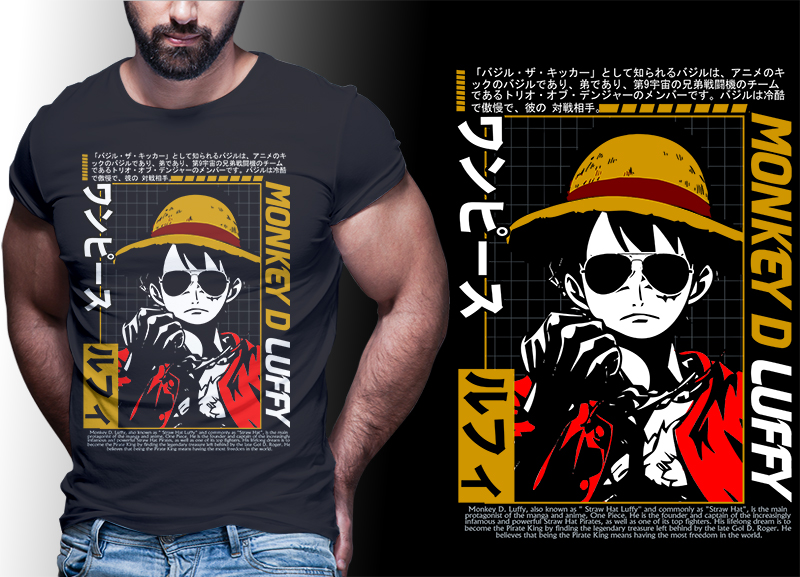 one piece t shirt design | anime bundle Part#05