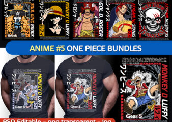 One piece t shirt design | anime bundle part#05