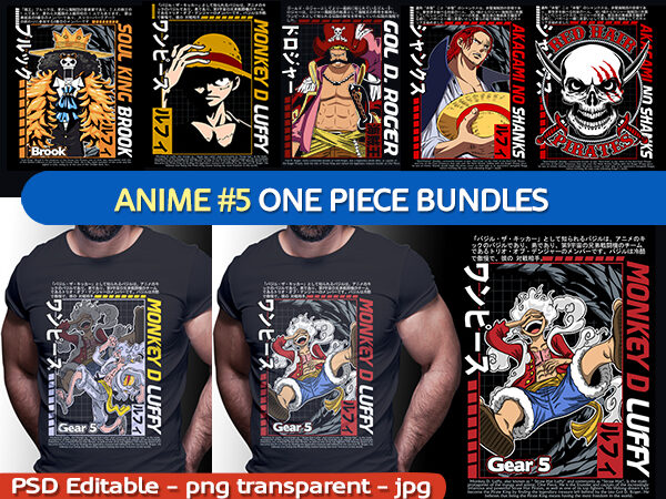 one piece t shirt design | anime bundle Part#05