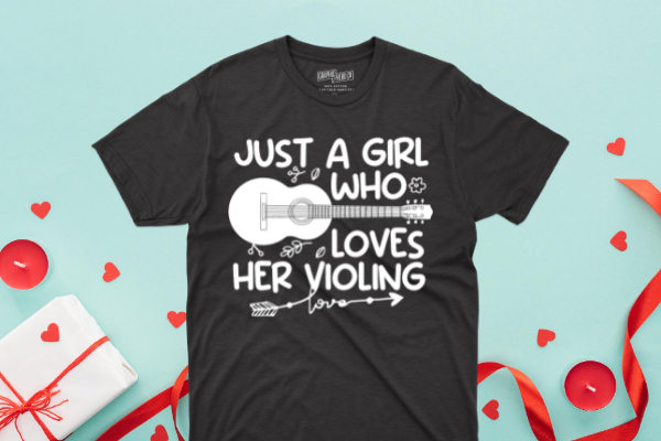 Violin Violinist Just A Girl Who Loves Her Violin Gift T-Shirt design svg, Violin, Violinist Shirt – Treble Maker, Violin girl, violinist,
