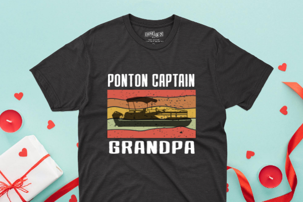 Pontoon captain grandpa vintage boating lover saying t-shirt svg, grumpy old women with pontoon, boat funny, pontoon captain