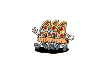 pizza genk cartoon t shirt illustration