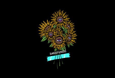 Sunseeflowers t-shirt design