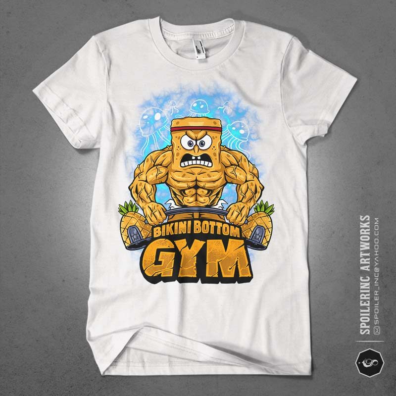 anime and animal gym fitness tshirt design bundles