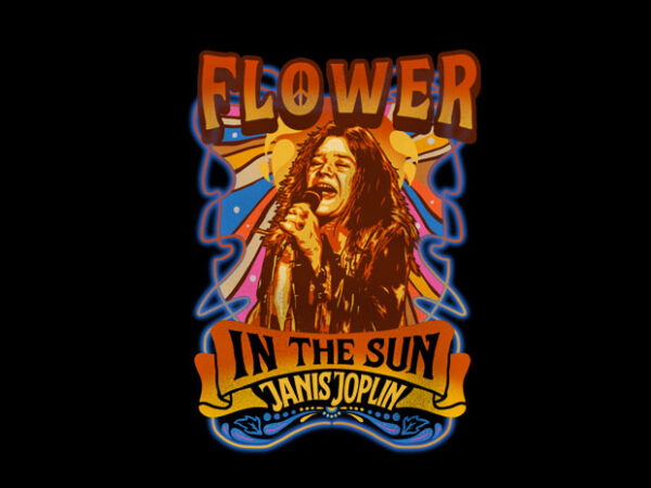 Flower in the sun t shirt graphic design
