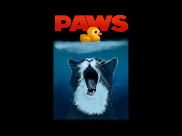 Paws t shirt illustration