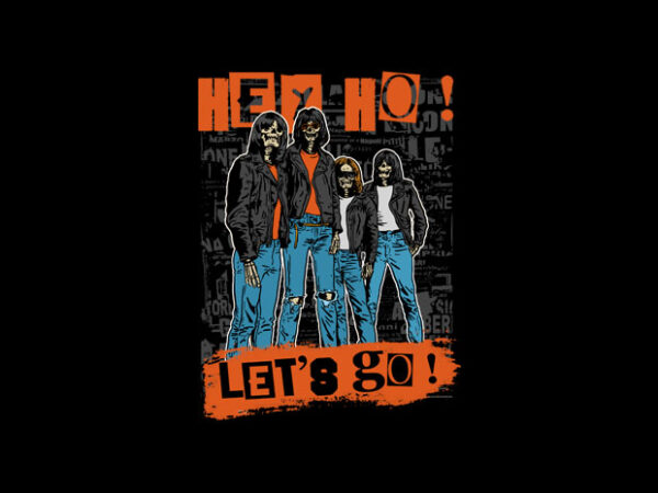 Hey ho lets go graphic t shirt