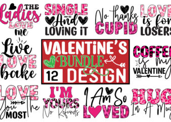 Valentine Day Sublimation Bundle t shirt vector art