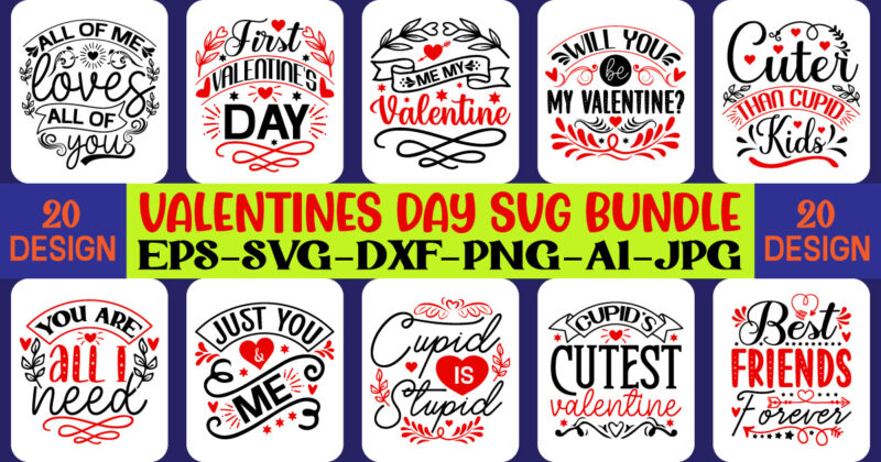Valentines Day SVG Bundle,Valentines svg bundle, Valentines Day Svg, Happy valentine svg, Love Svg, Heart svg, Love day svg, Cupid svg, Valentine Quote, Cricut svg, Valentine's Day SVG Bundle, Valentine