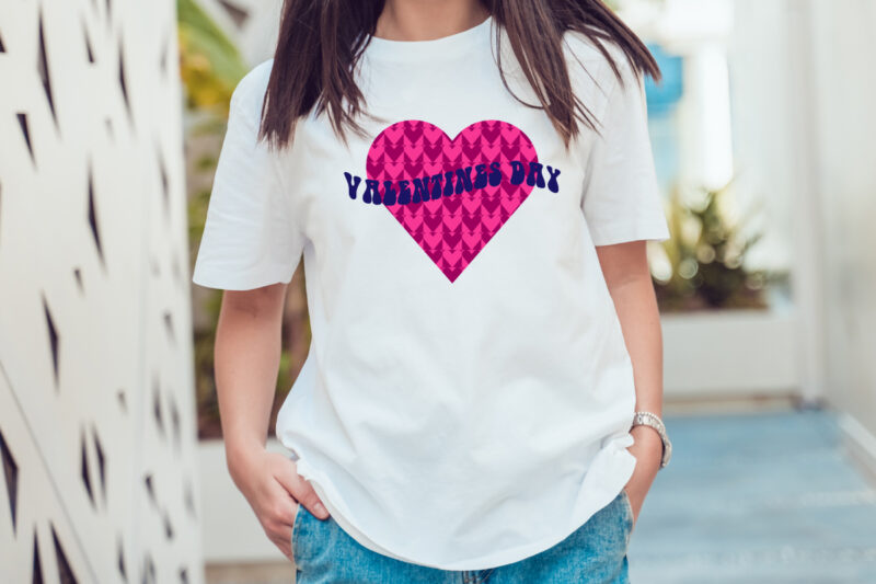 Retro Valentine’s Day heart Sublimation Bundle