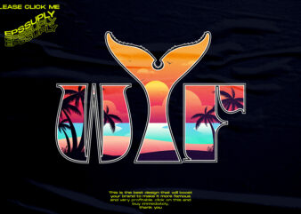 Wtf sunset whale streetwear urban design