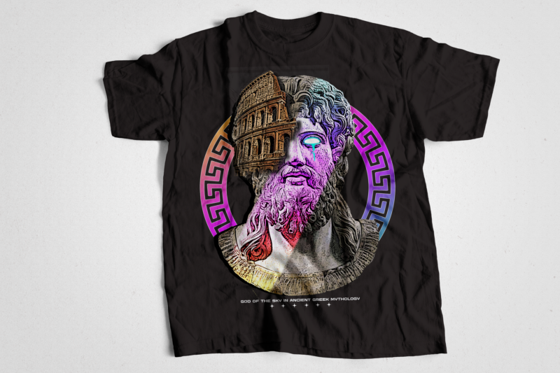 Zeus roman coosellem roman versace Urban Streetwear T-Shirt Design Bundle, Urban Streetstyle, Pop Culture, Urban Clothing, T-Shirt Print Design, Shirt Design, Retro Design