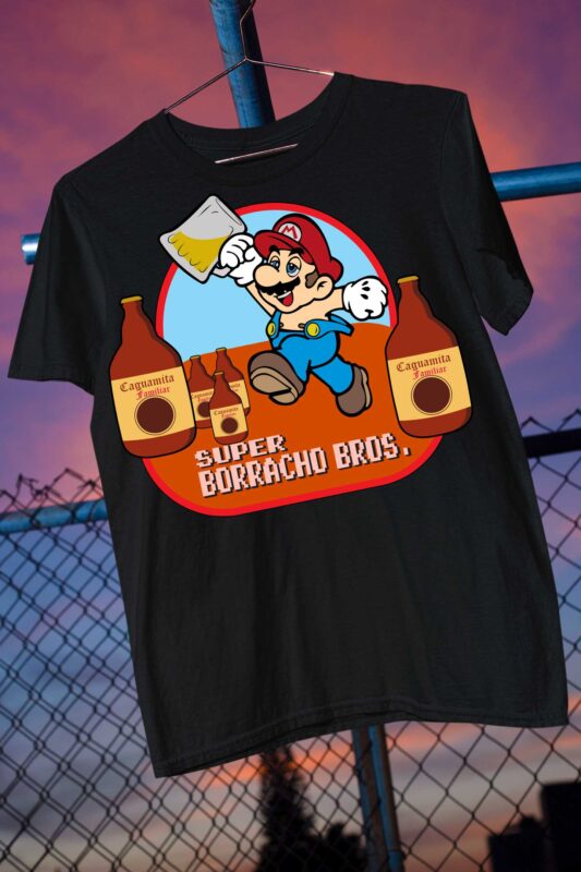 Plumber Super Mario Bros Coffee Print on Demand Bundle Collection Pack