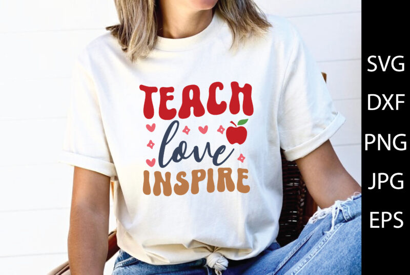 Retro Teacher SVG Bundle